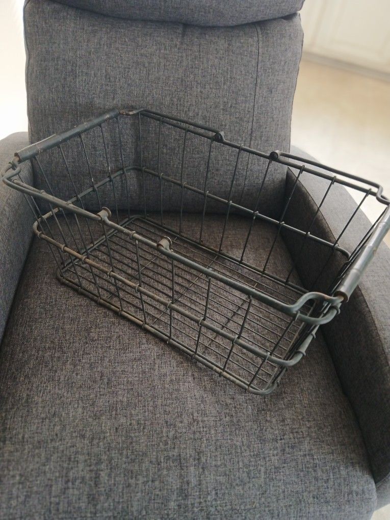 Old Rod Iron Basket