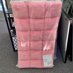 New Floor Chair w/ Back Support, Folding Sofa Chair, Padded Sleeper Bed Couch Recliner Pink
