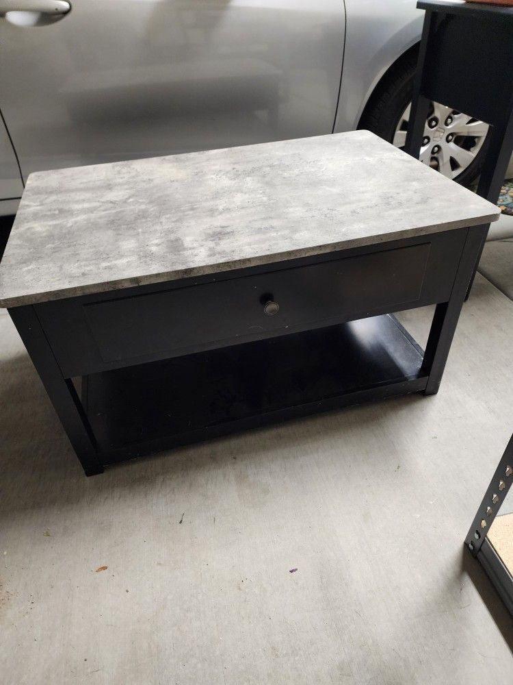 Coffee Table with Side Table