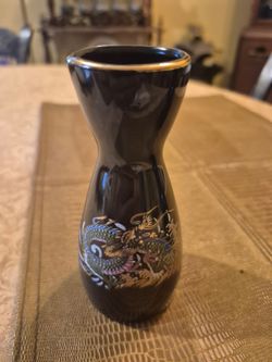 Two vintage Japanese sake carafes