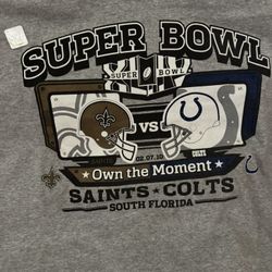 Vintage Super Bowl XLIV New Shirt  Colts & Saints