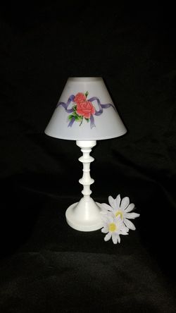 Vintage frosted glass fairy lamp
