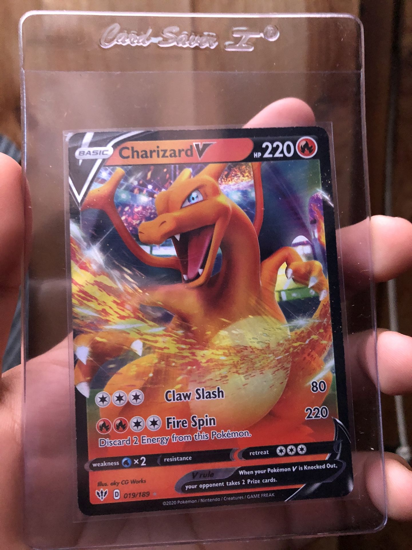 charizard pokemon card hp 220 V Full Art Pokémon Fire / 220 / Basic Charizard V HP 220 Gold
