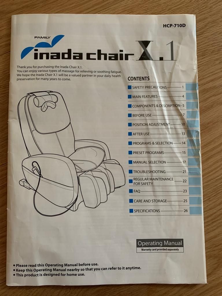 Inada Massage Recliner Chair for Sale in Bellevue, WA OfferUp