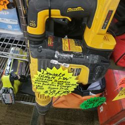 DeWalt DCH614 60V Max Brushless SDS Max Hammer with 9Ah batteries and a charger. [1, 2]
