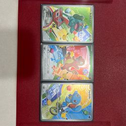 Celebration 30th Year Bulbasaur, Charmander, Squirtle 