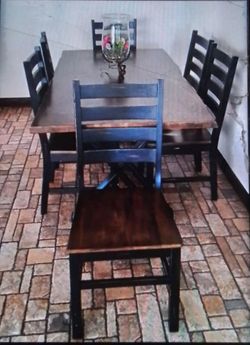 Special 6 Pcs Dining Table Set Sample Flor Only $499 cash