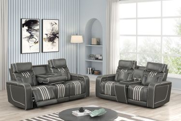 **Power Reclining Sofa & Loveseat Set 