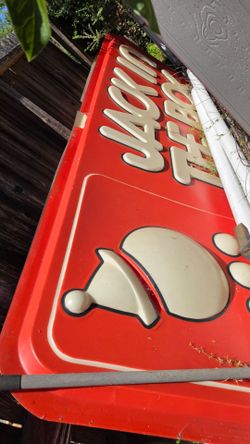 Jack in the box vintage sign