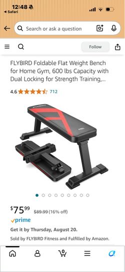 Flat workout bench