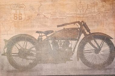 Motorcycle picture frame 36x24