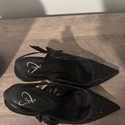 Windsor Lace Kitten Heels (never Worn Size 9)