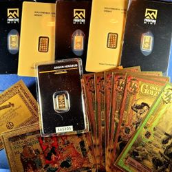 Lot Of Fractional Gold Bullion - 4 ÷ Grams In Total