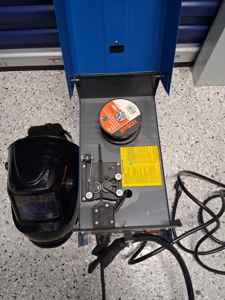 The Chicago Electric 90 Amp Flux Wire Welder & YesWelder Helmet