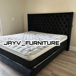 NEW KING BED FRAME WITH MATTRESS