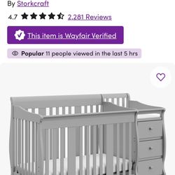 Portofino 5-in-1 Convertible Crib & Changer 