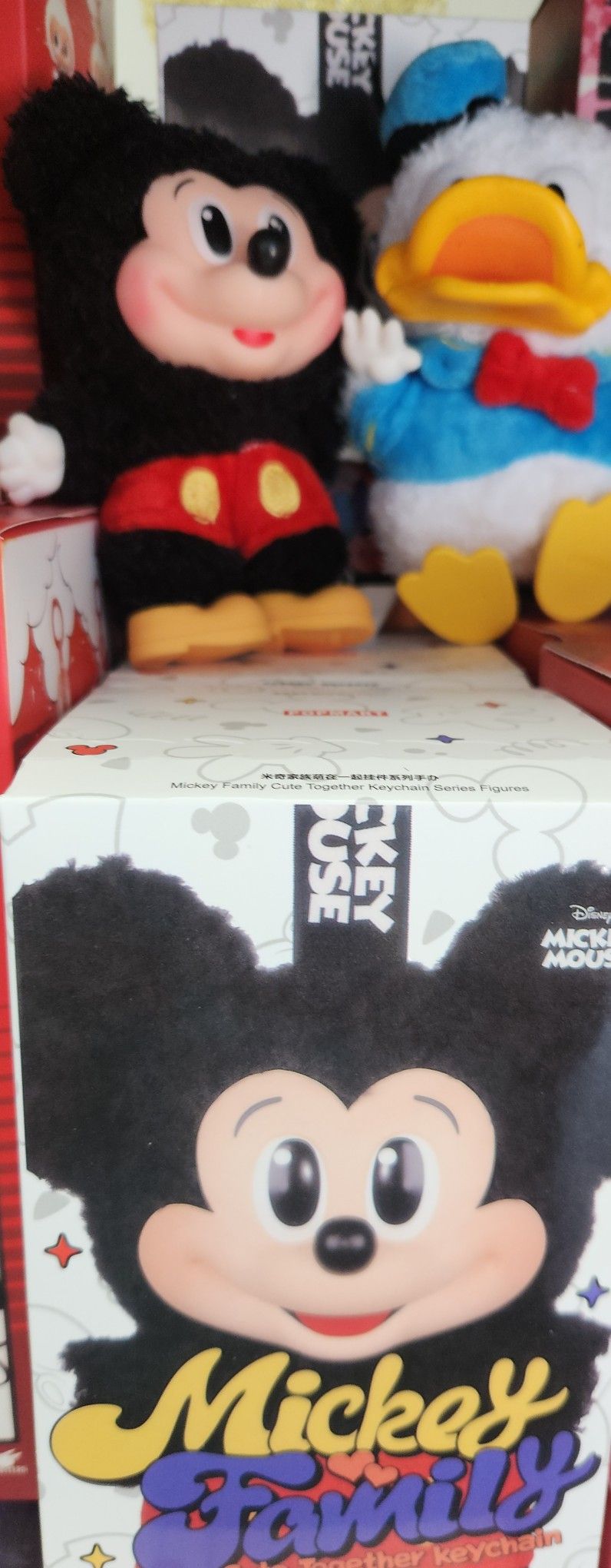 Mickey family, labubus
