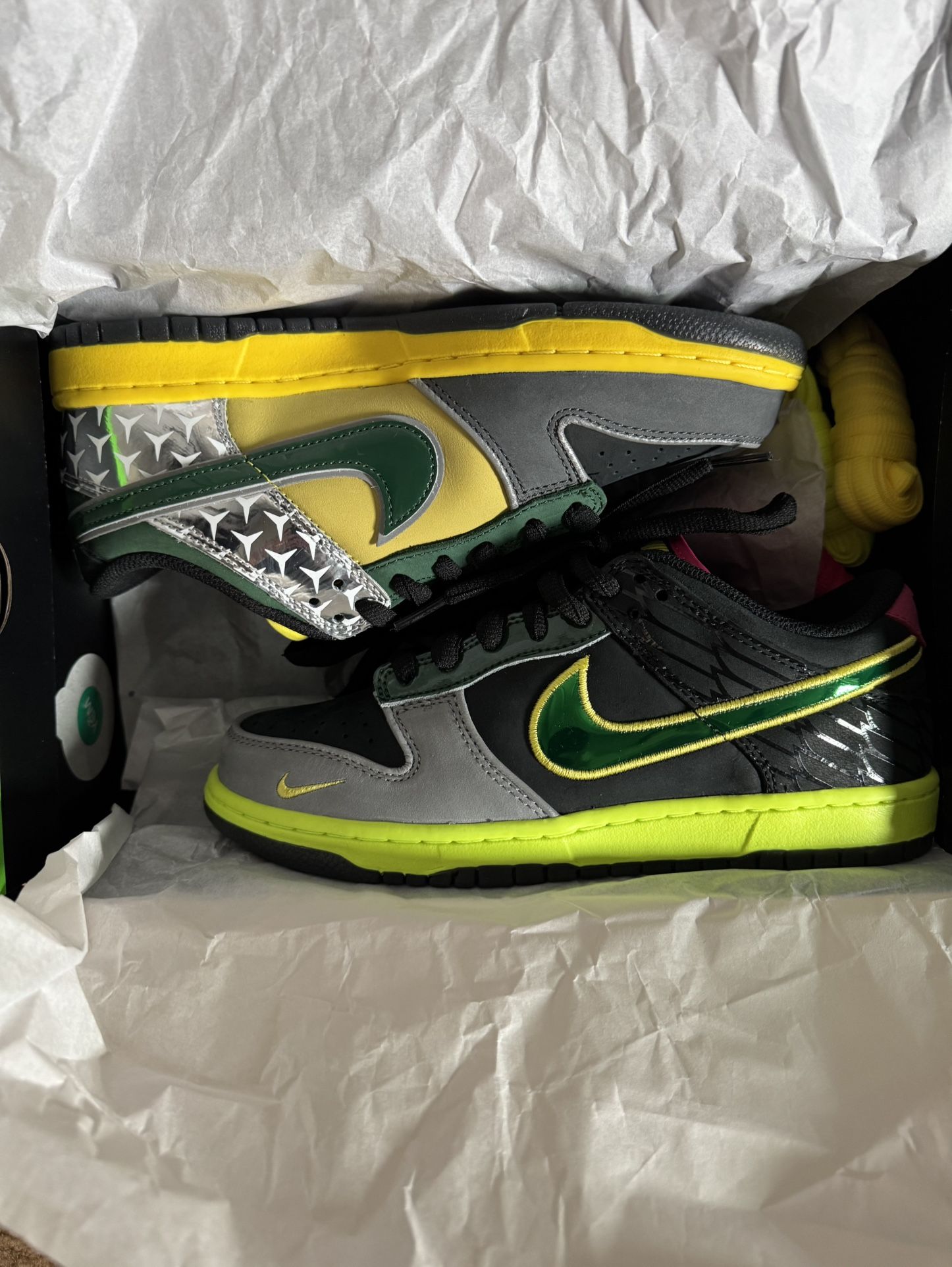 Nike Dunk Low What The Duck Home University Of Oregon Size 6.5