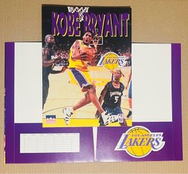Kobe Bryant Folder 2 qty Large Card 1998