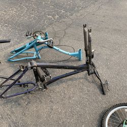 Four bike frames 18” 20” 24” bike frames see photos