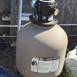 Sand filter with pool  18 ft x 48in