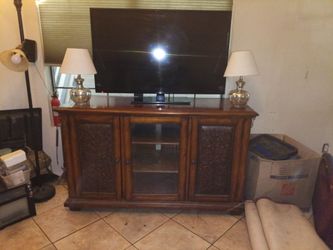Wood Media Console