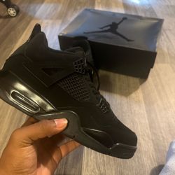 Air Jordan 4 Retro Black Cat Sneakers 10.5 Men’s