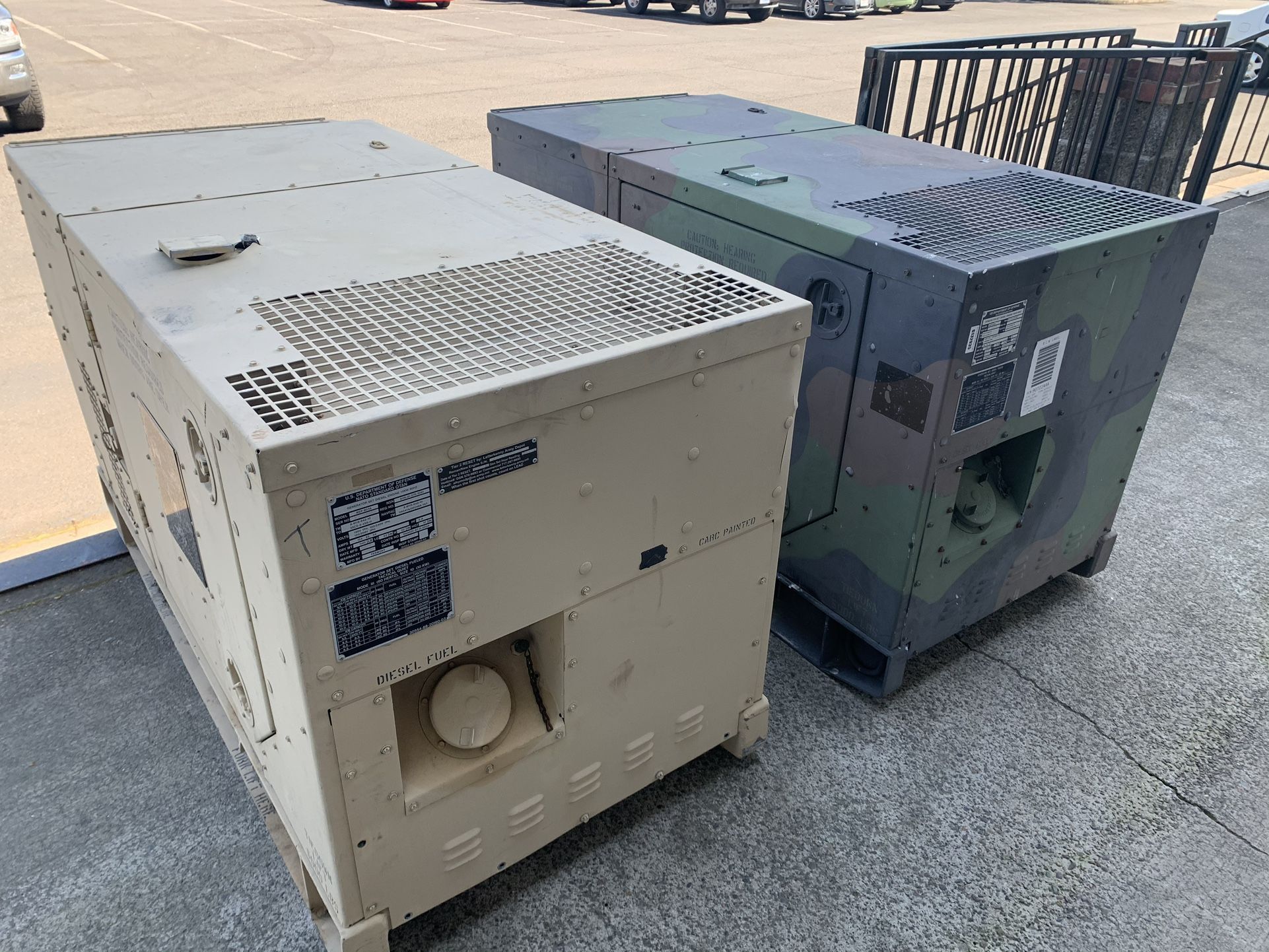 10Kw Diesel Military Industrial Backup Generator Fermont MEP803A Cummins Onan