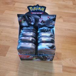 Pokémon Trading Cards Black And White Mini Tins Full Display