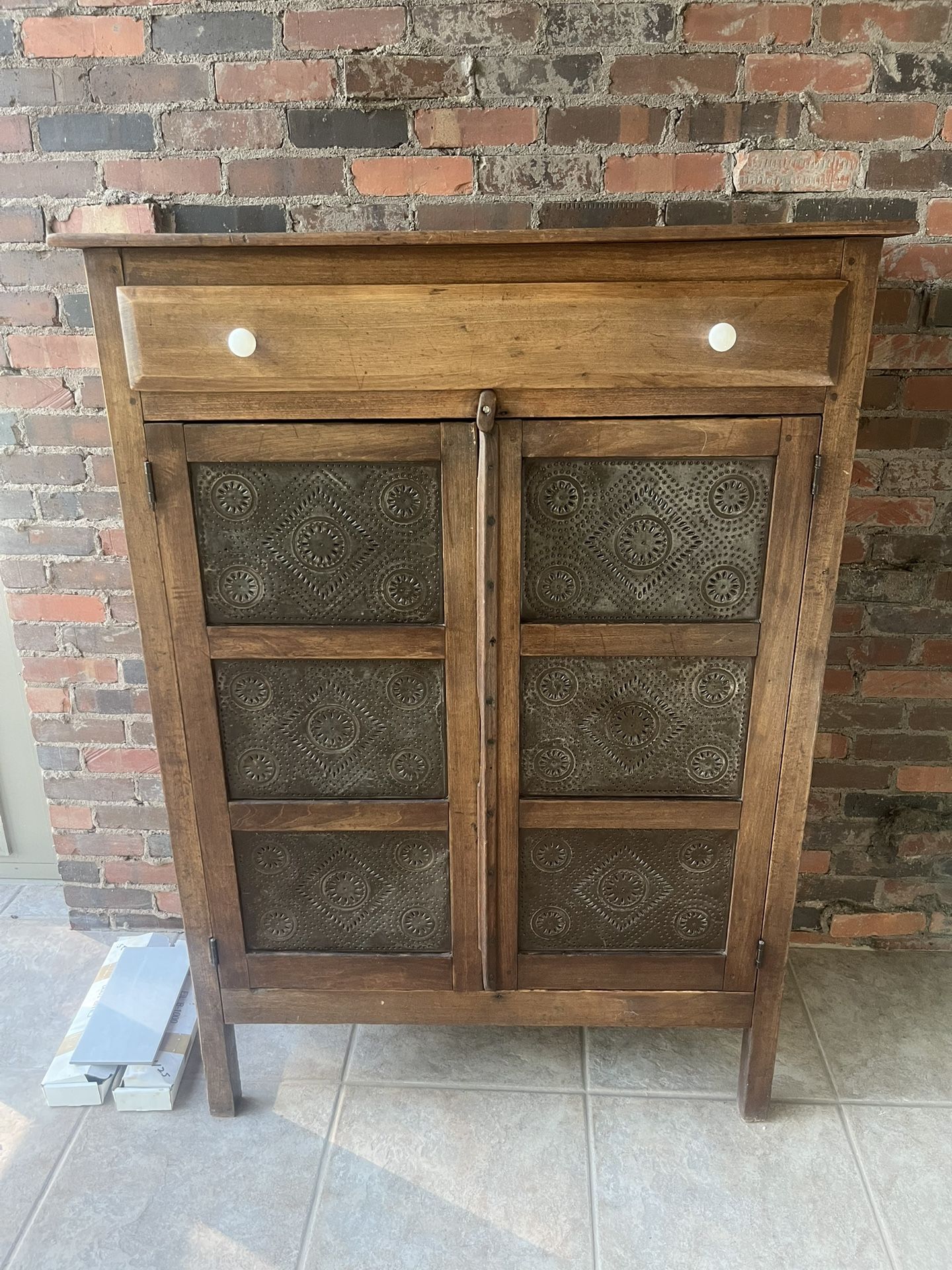Rare 19th Century Tin Pie Safe