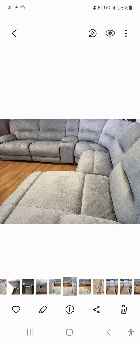 Silver 6 Piece SECTIONAL 