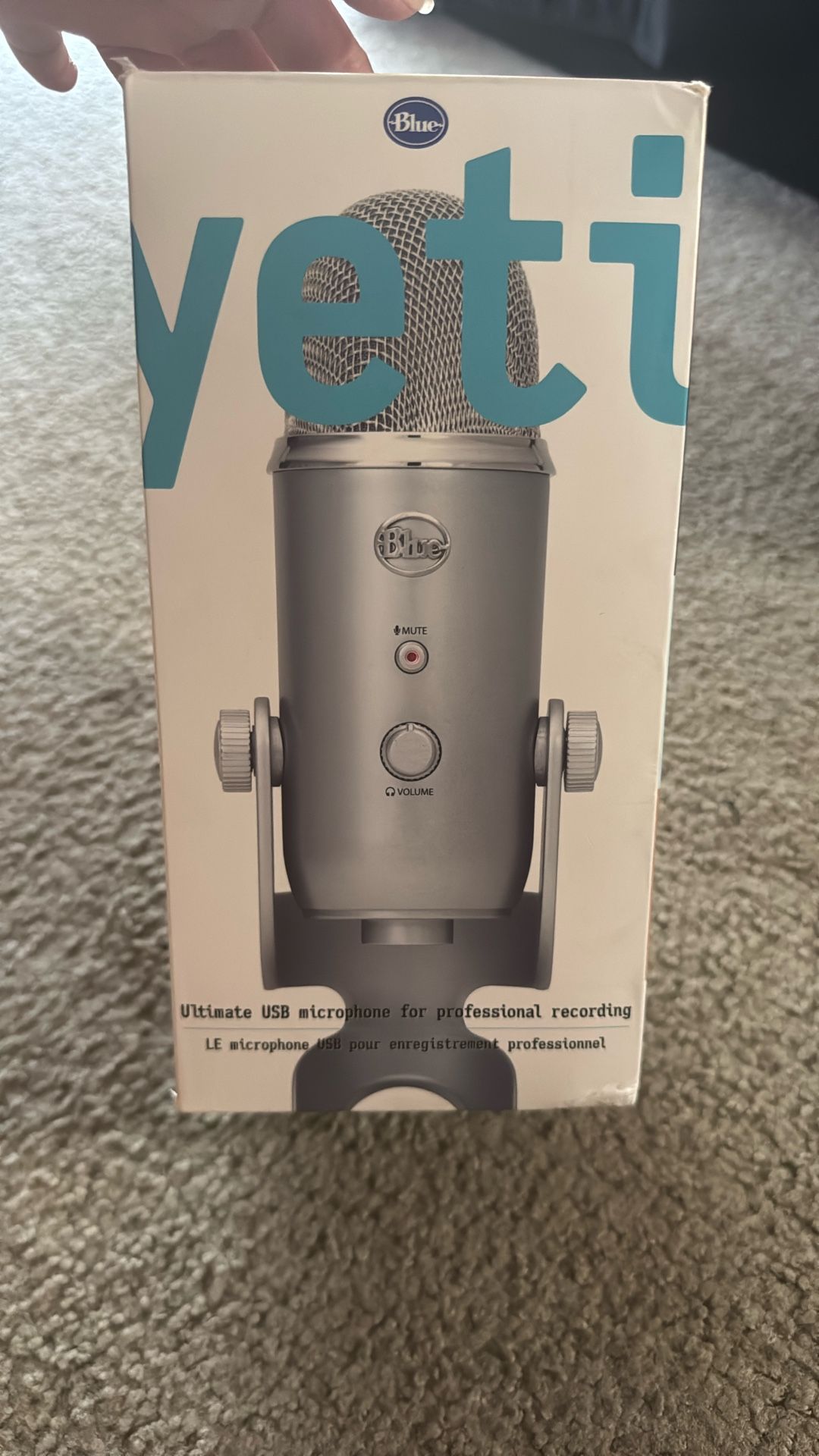 Blue Yeti Silver Microphone