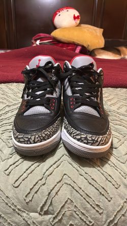 Air Jordan 3 Black Cement Sneakers