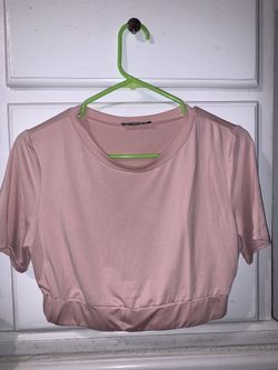 NEW PINK CROP TOP / SIZE LARGE