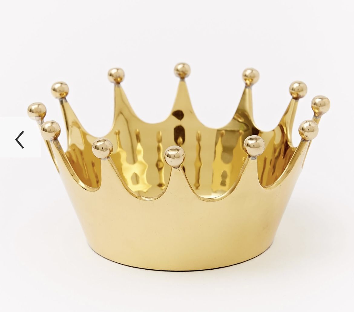 West Elm Crown Polished Brass Catchall - $25