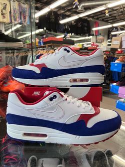 Nike Air Max 1 White Red Blue