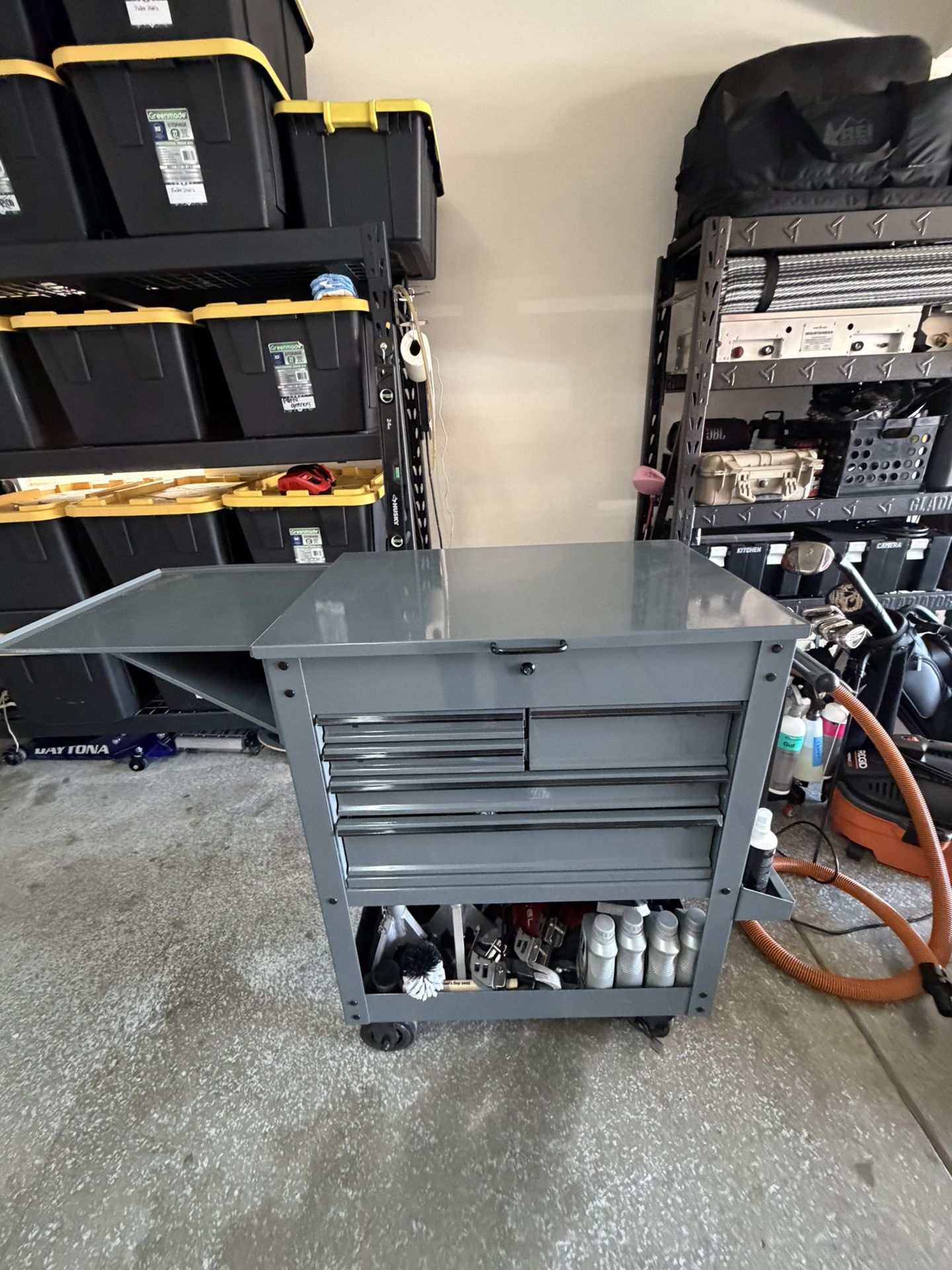 Gray Us General Tool Cart 