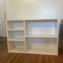 New White 5 Cube Storage Organizer Bookcase 