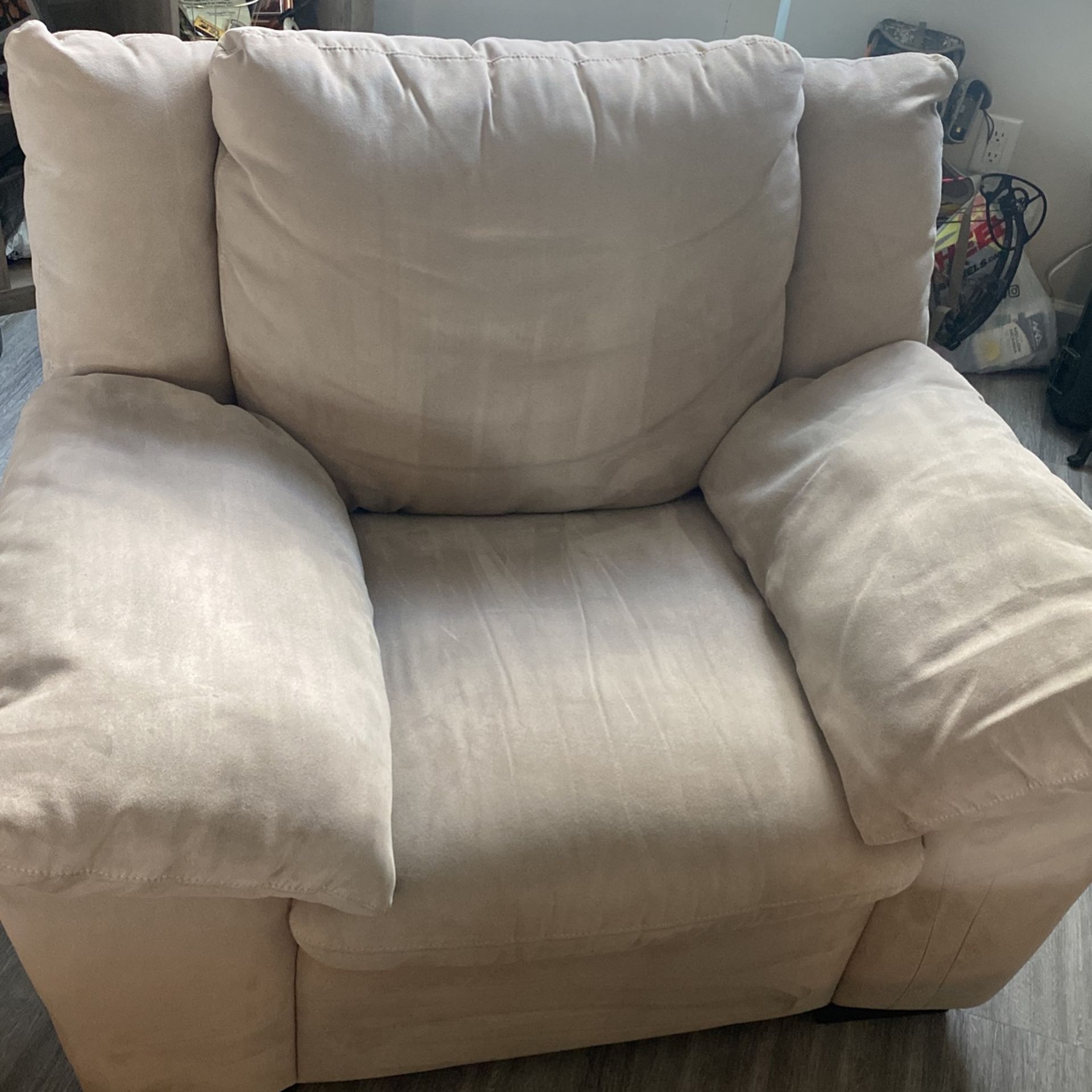 Oversized Chair W/ matching Ottoman