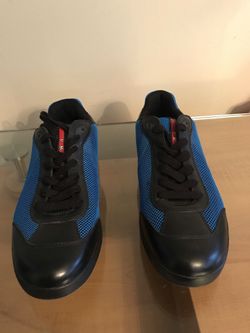 Authentic New  Men’s Prada  Leather Sneakers