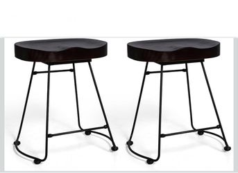 18.7”Height,Hump Surface,Fully Welded Set of 2 Industrial Vintage Rustic