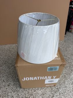 JONATHAN Y Holly Table Lamp Shade - WHITE