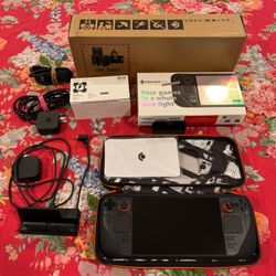 Valve Steam Deck System Limited Edition Transparent OLED 1TB Micro SD Dock Case.