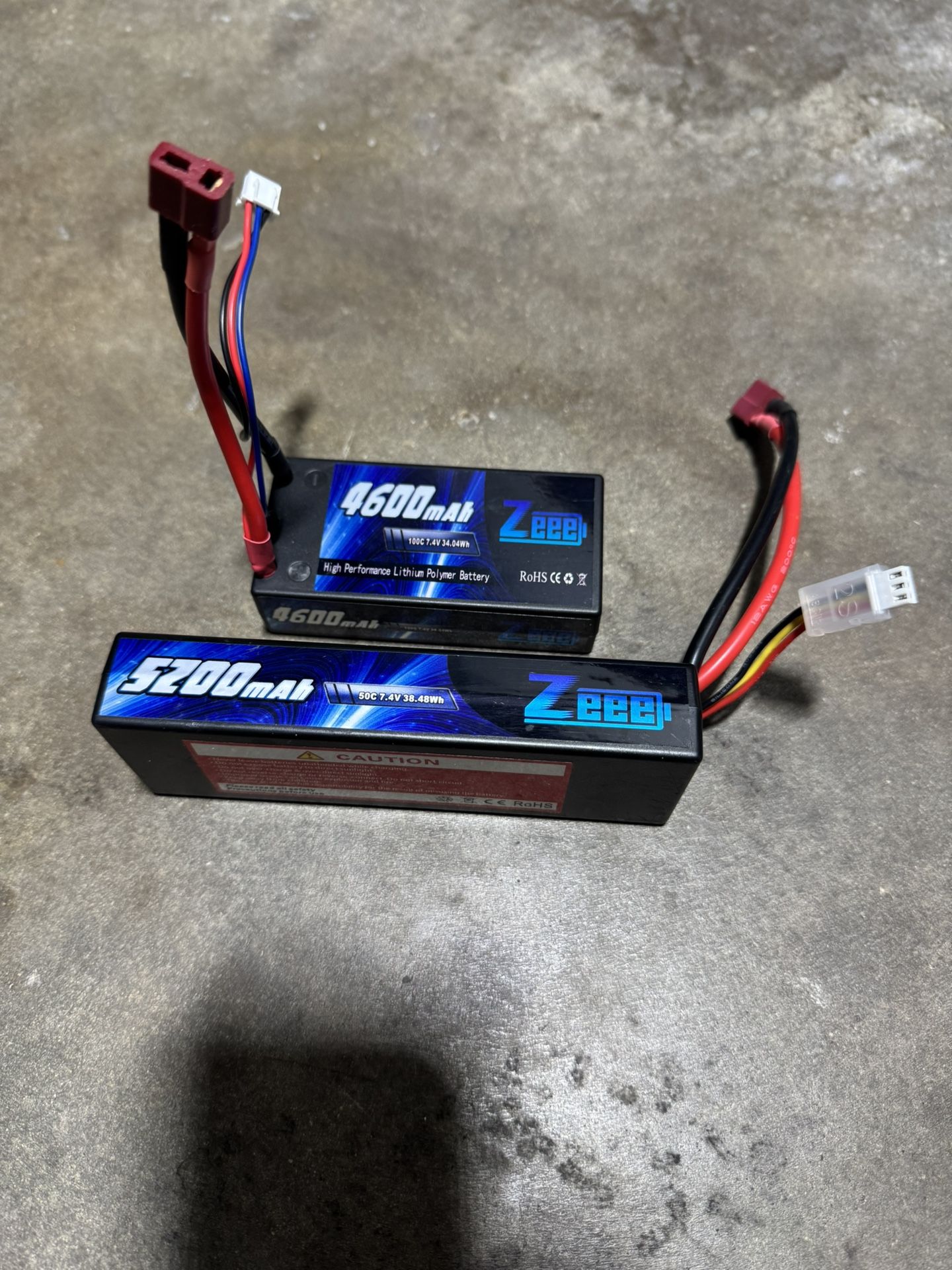 Two 2s Lipo Batteries
