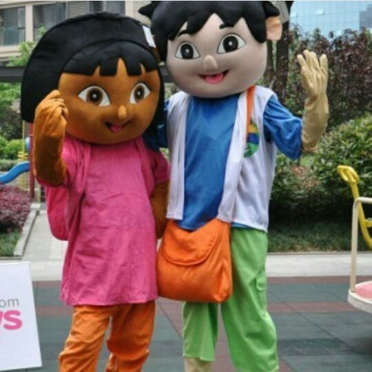 Dora & Diego Mascot Costume