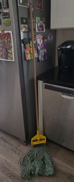 Mop with removable washable mop head