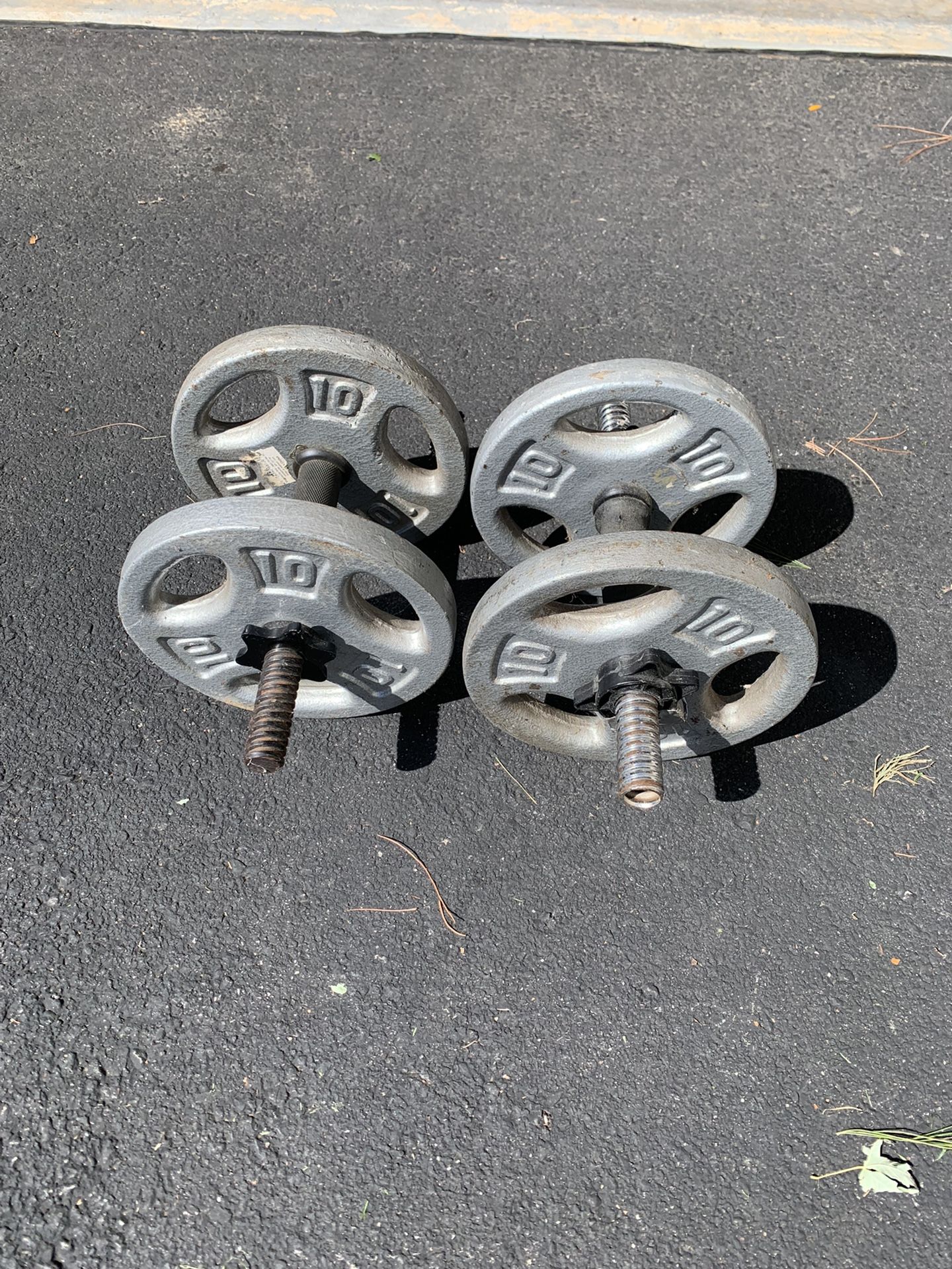 40 Lbs Weights and Dumbbells