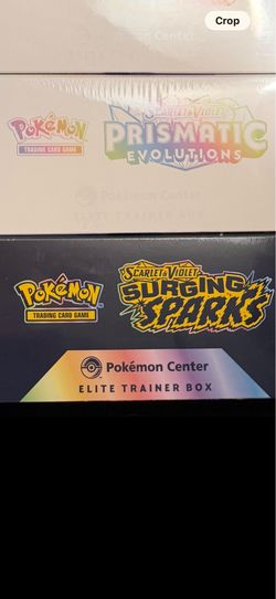 Surging sparks pokemon center etb sealed new pokemon