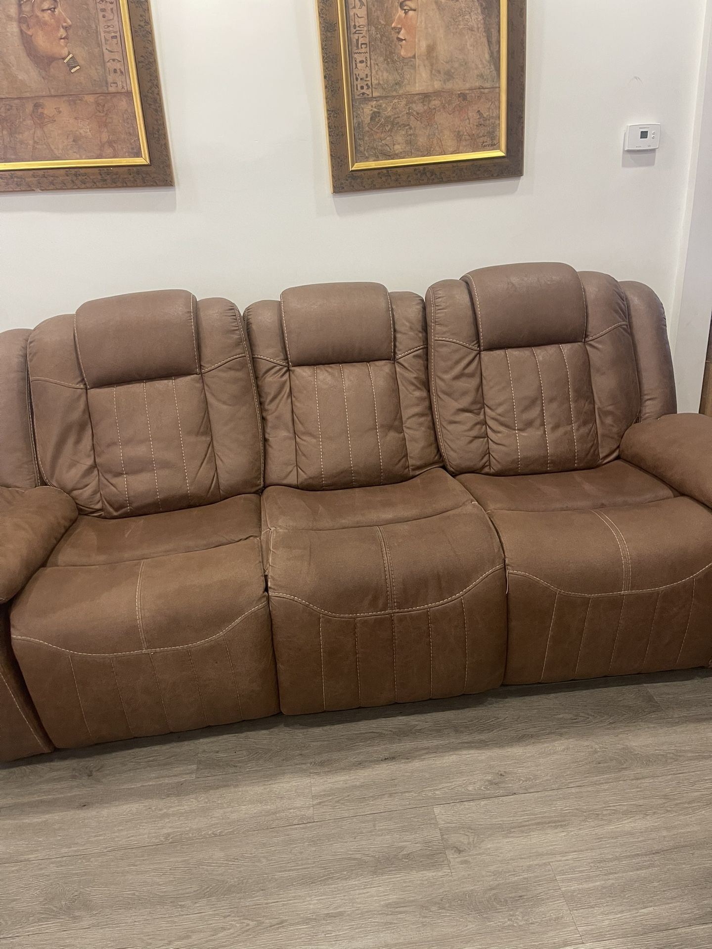 Sofa & Loveseat Recliner Good Condition Free Dog Free Smoking I'm selling them because I'm moving
