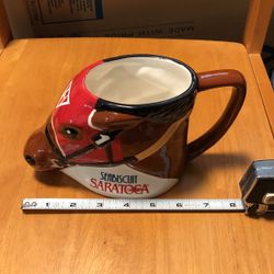 Saratoga Race Course, Seabiscuit Horse-Shaped Coffee Mug 